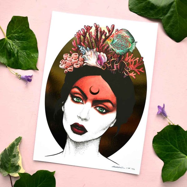Coraline Limited Edition Signed & Numbered Metallic Print