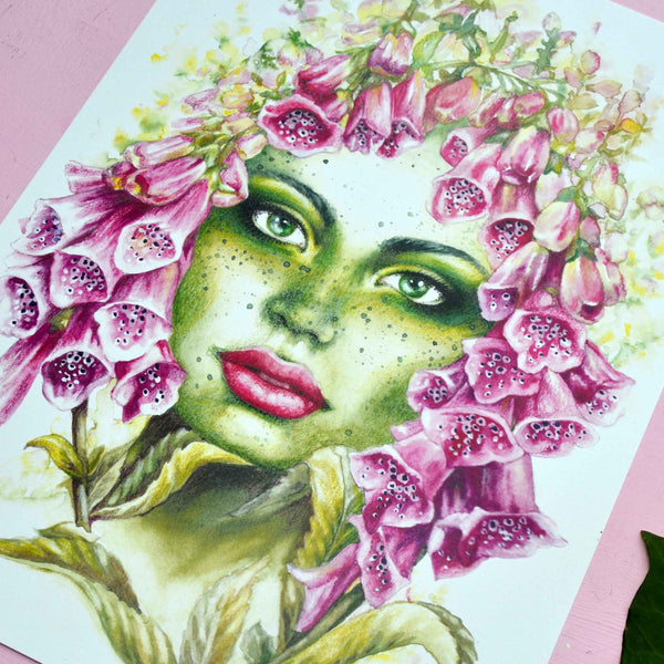 Foxglove Fae Signed Print