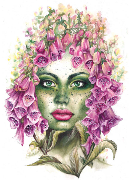 Foxglove Fae Signed Print