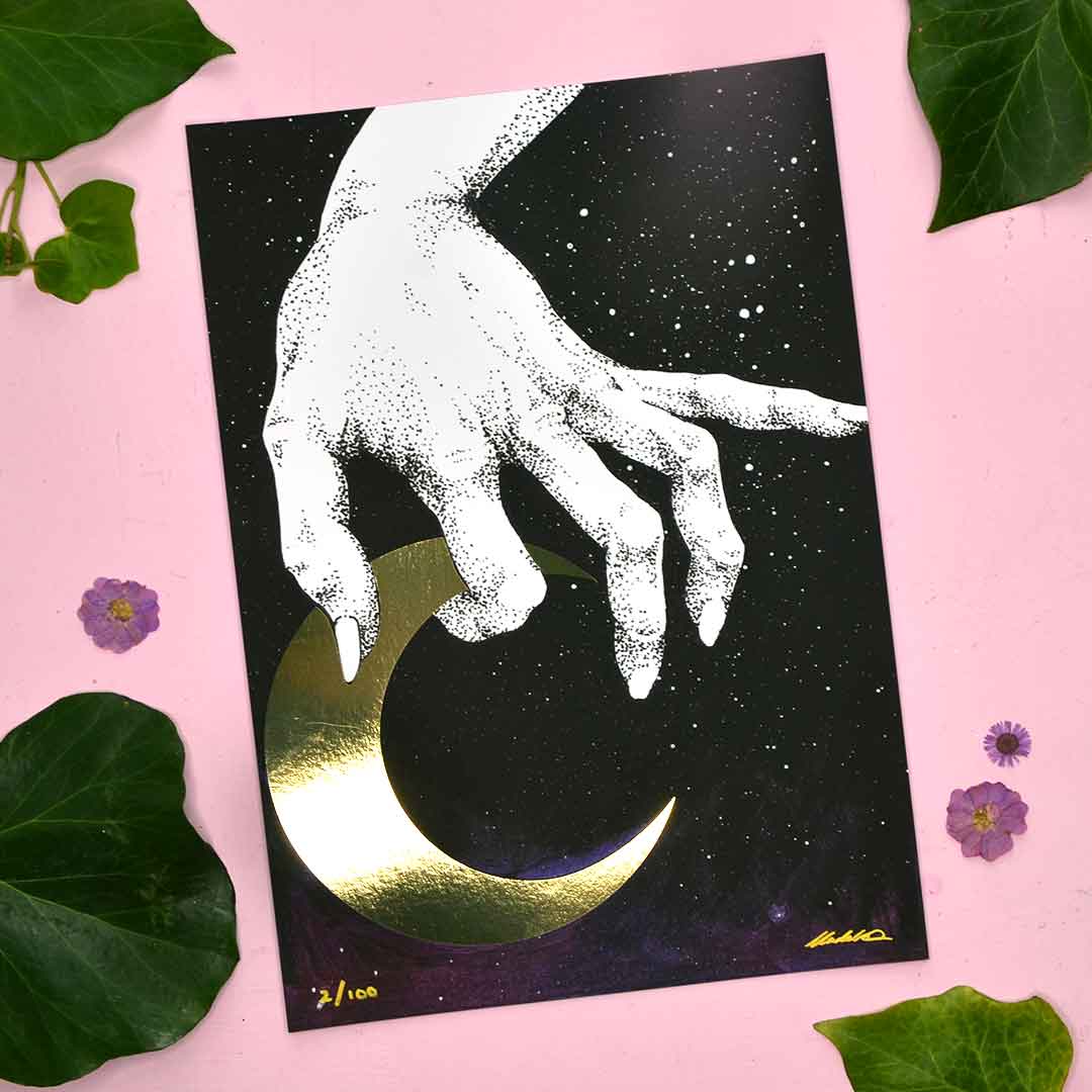 Holding the Moon Limited Edition Signed & Numbered Metallic Print