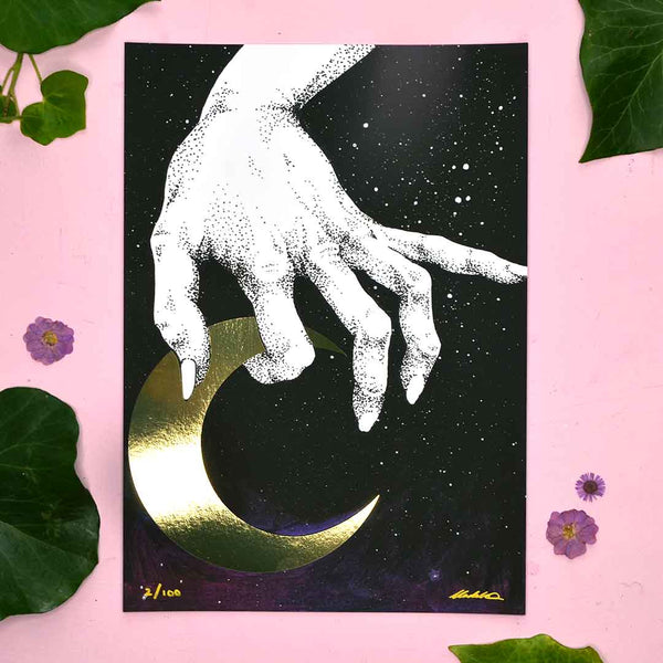 Holding the Moon Limited Edition Signed & Numbered Metallic Print