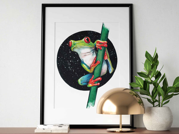 Tree Frog Signed Print