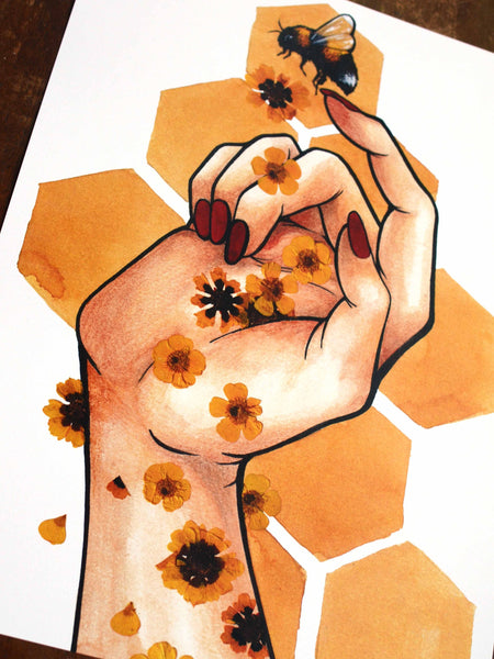 Flower Bomb Signed Print